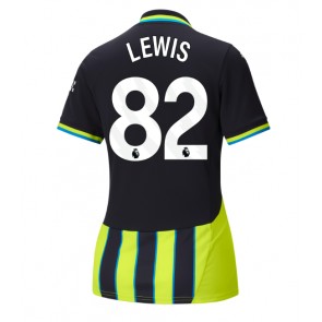 Manchester City Rico Lewis #82 Bortatröja Dam 2024-25 Kortärmad